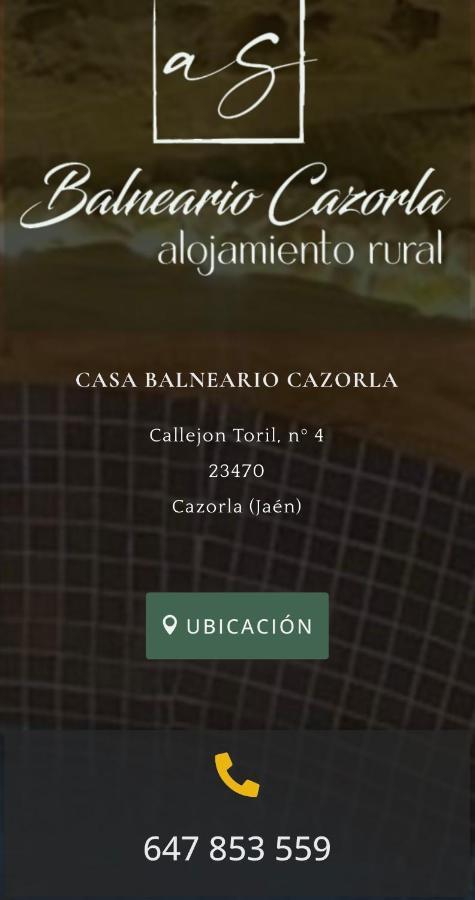 Willa Casa Balneario Cazorla Zewnętrze zdjęcie